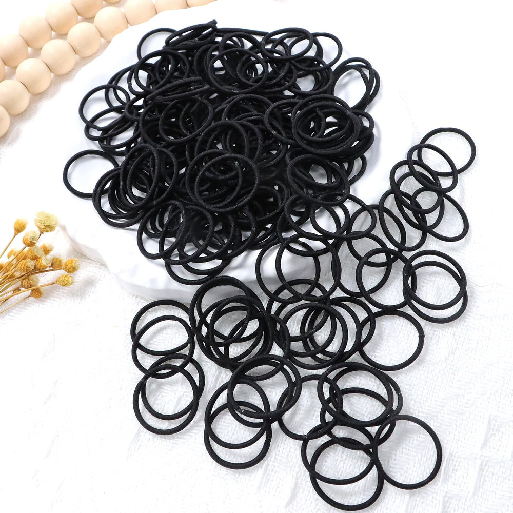 WillingTee baby hair ties in-use during play stay snug