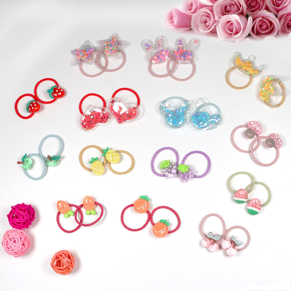 WillingTee cute pattern hair ties enhance outfits and photos for kids.