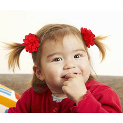 WillingTee flower bow color variety display helps coordinate outfits.
