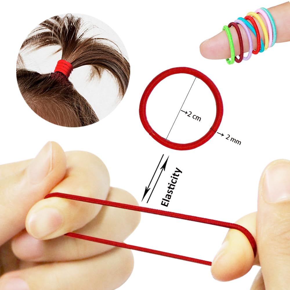 WillingTee no-crease elastic ponytail holders prevent slipping during playtime