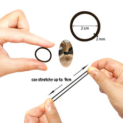 WillingTee small hair ties no crease design keeps baby ponytails neat