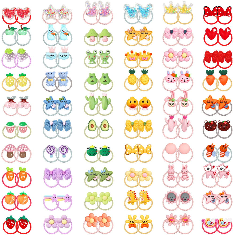 WillingTee soft elastic hair ties showing gentle stretch ideal for everyday wear.