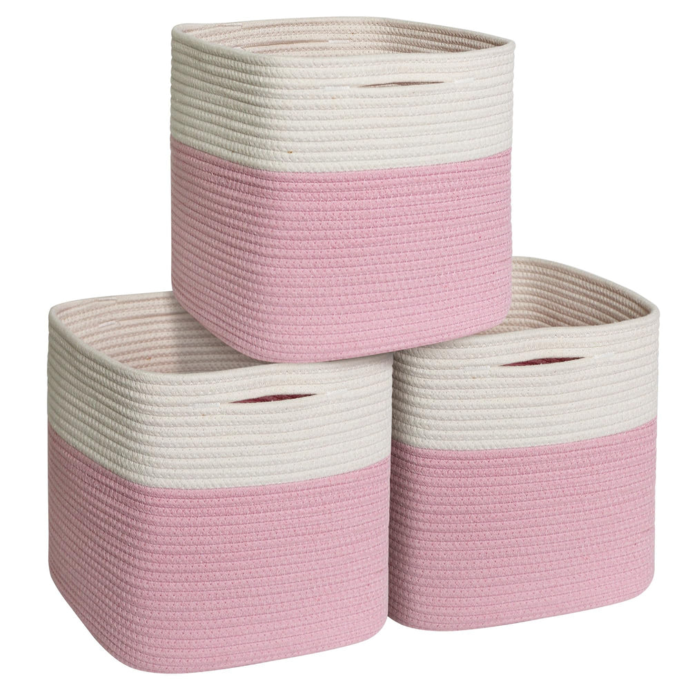 WILLITAT 11x11 cube storage bin pack neatly organizes shelves for easy access.