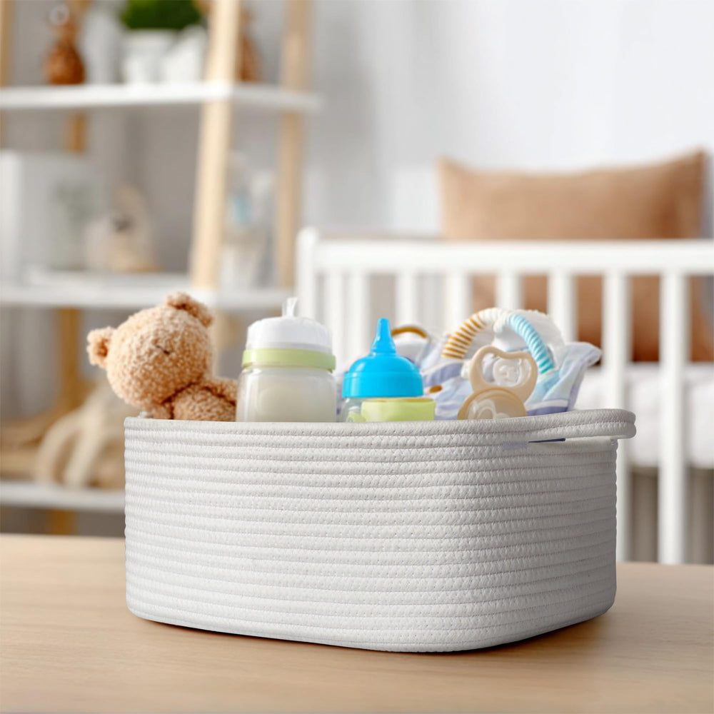 Willitat blanket storage basket living room showcases cozy home organization