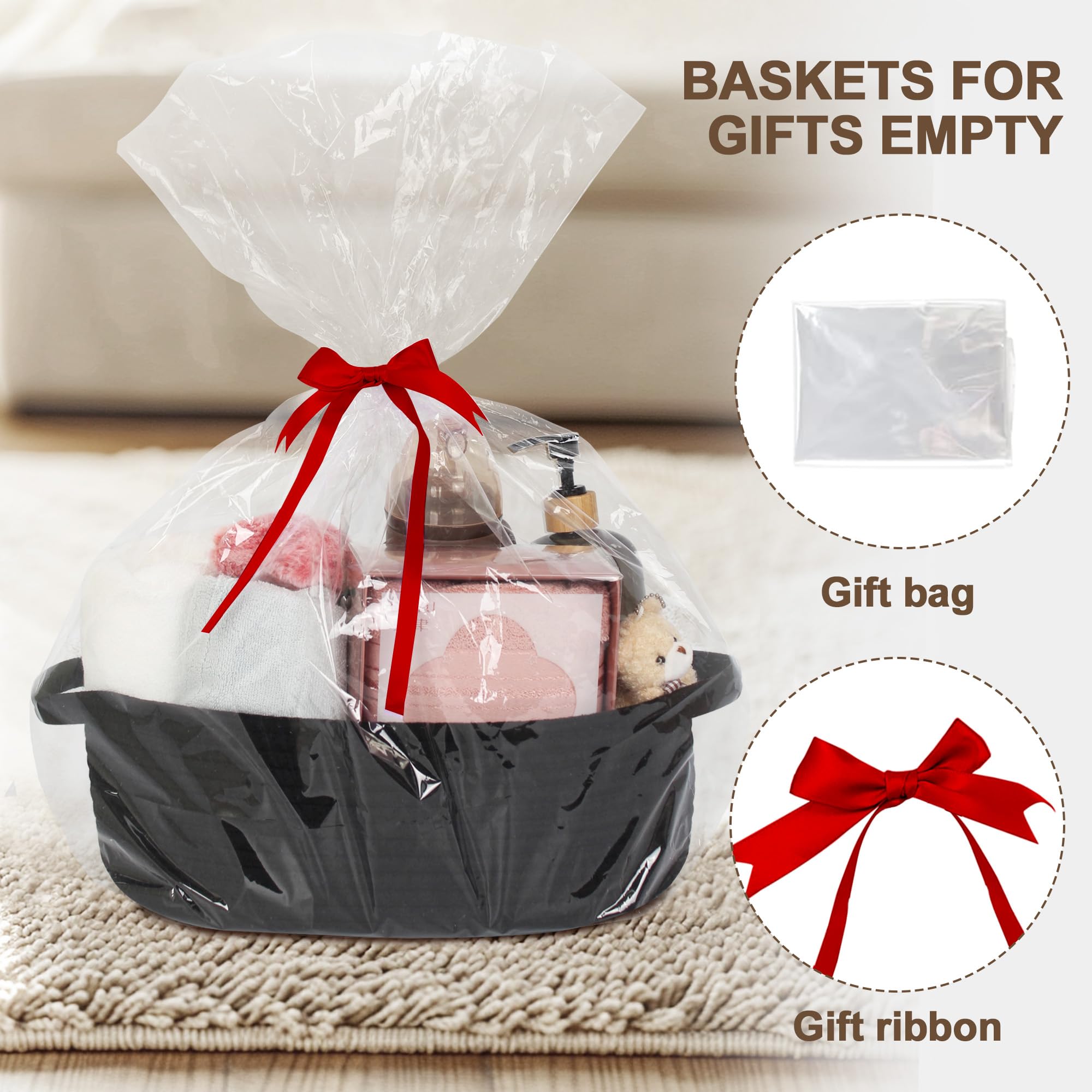 WILLITAT cotton rope basket with reinforced handles for easy transport.