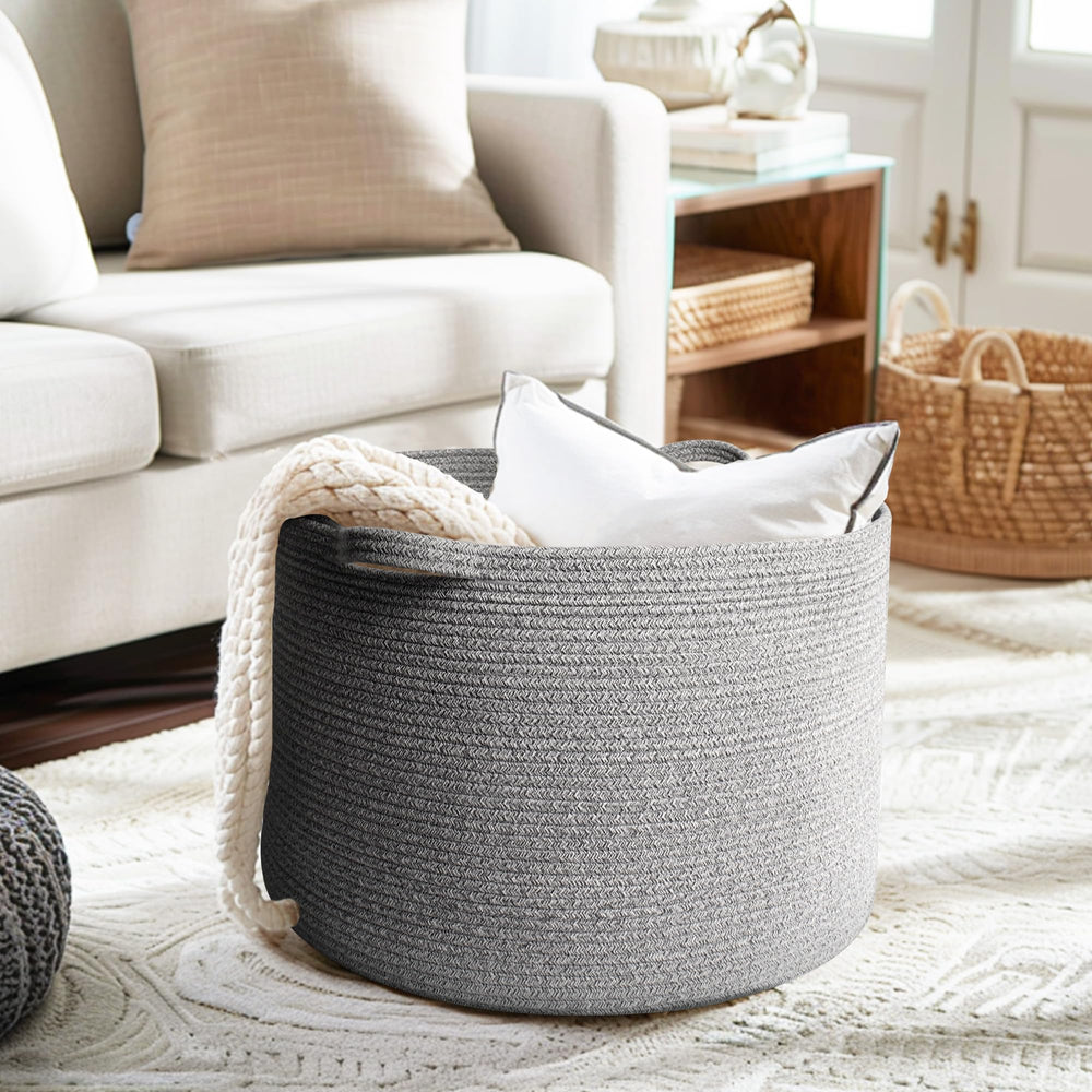 WILLITAT Basket as laundry hamper showcases large capacity for towels