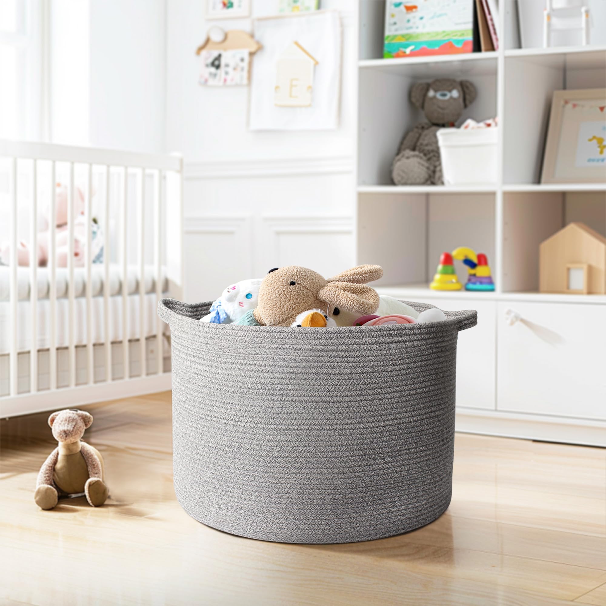WILLITAT Basket filled with toys demonstrates versatile toy storage