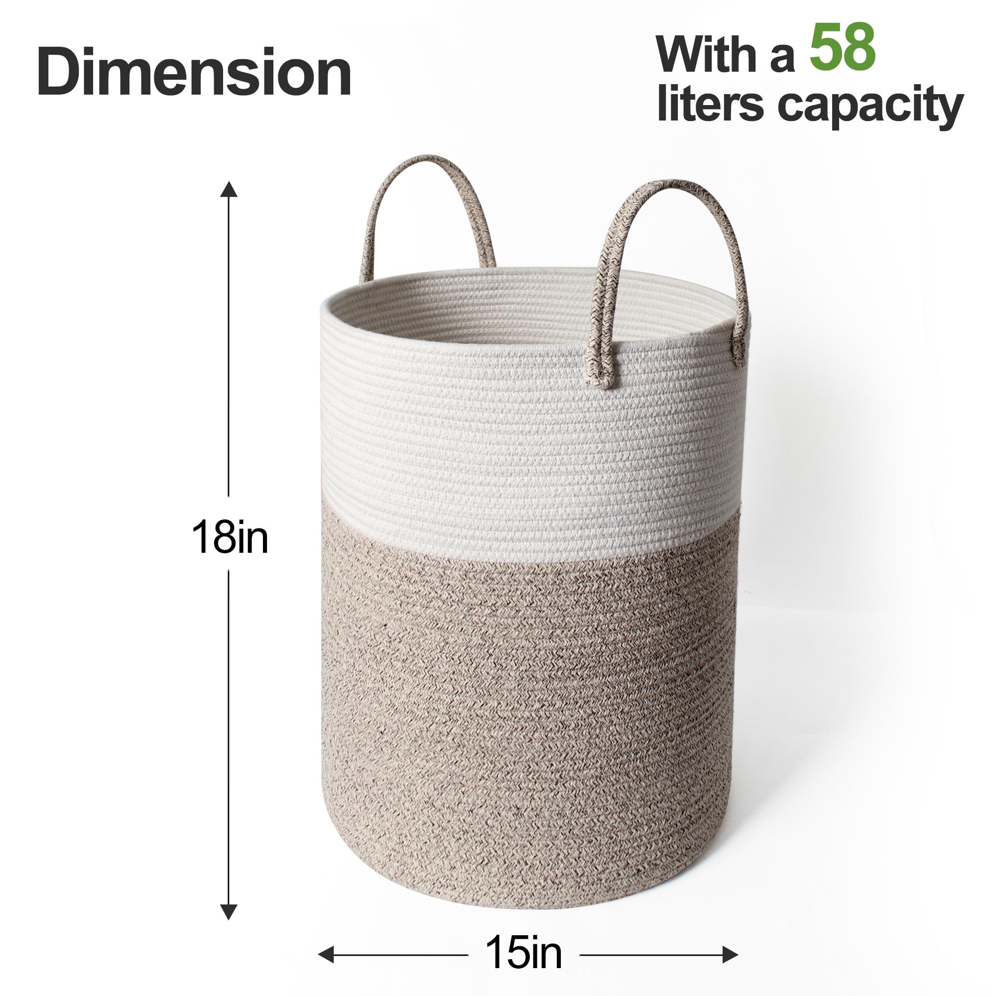 WILLITAT cotton rope texture highlights soft touch and safe storage for baby clothes.