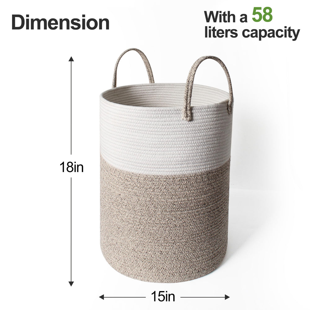 WILLITAT cotton rope texture highlights soft touch and safe storage for baby clothes.