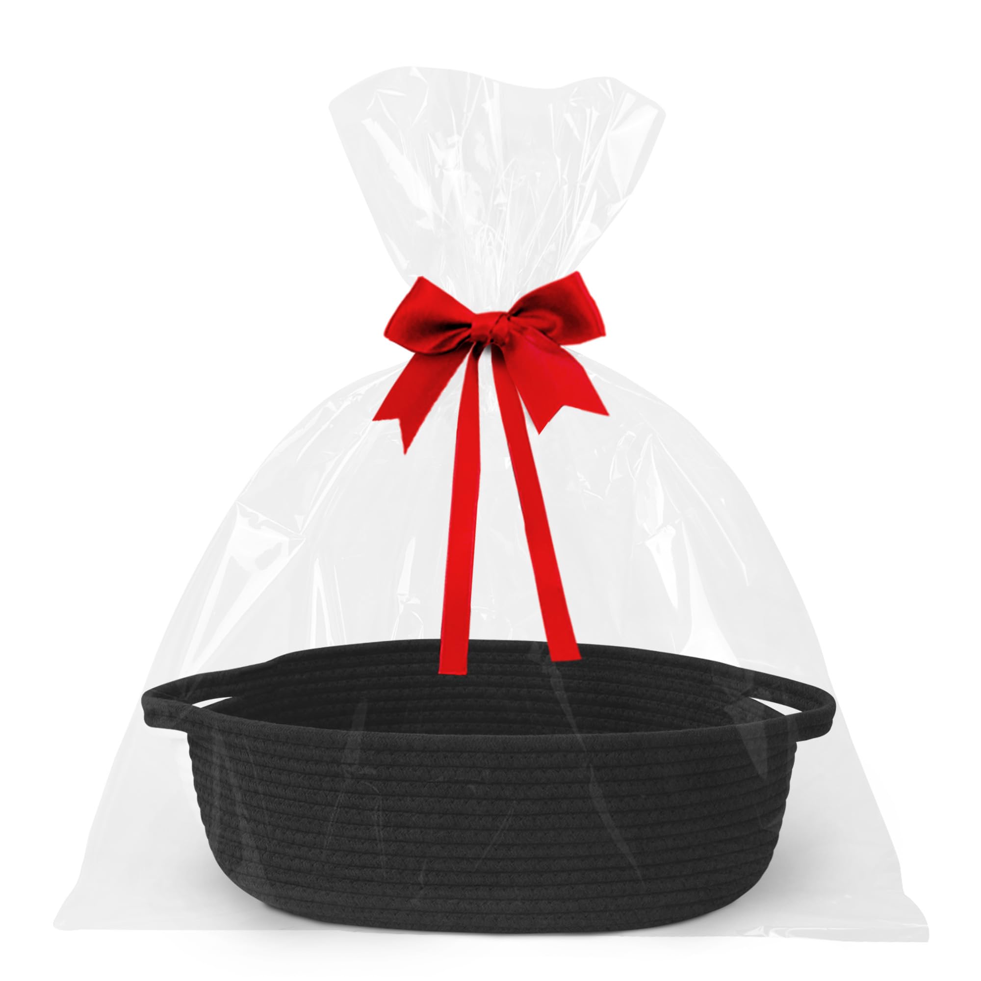 WILLITAT small gift basket with ribbon, ready for instant gift presentation.