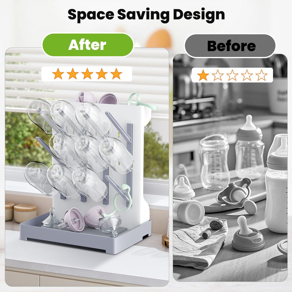 WillMall vertical space-saving design fits compact countertops while keeping surfaces tidy.