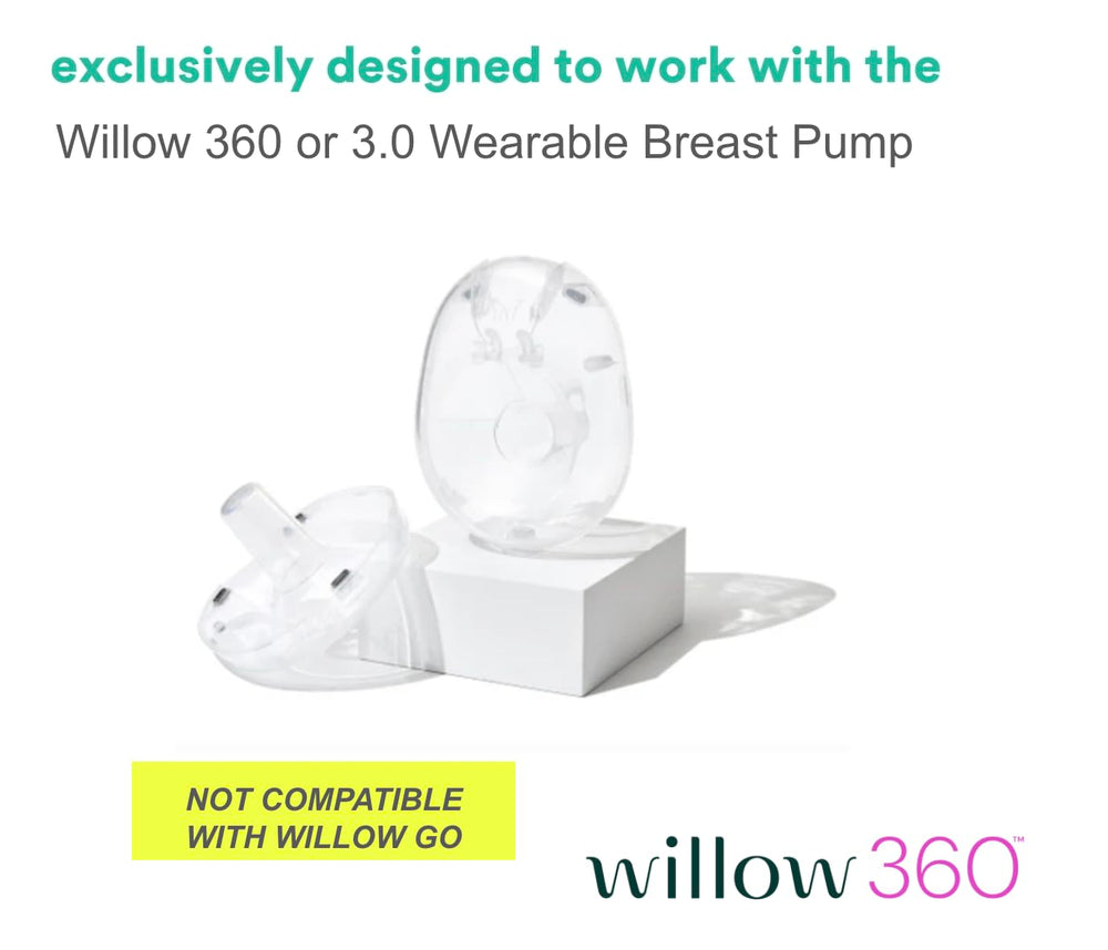 Willow 360 flange 24mm demonstrates dishwasher-safe construction for simple cleanup.