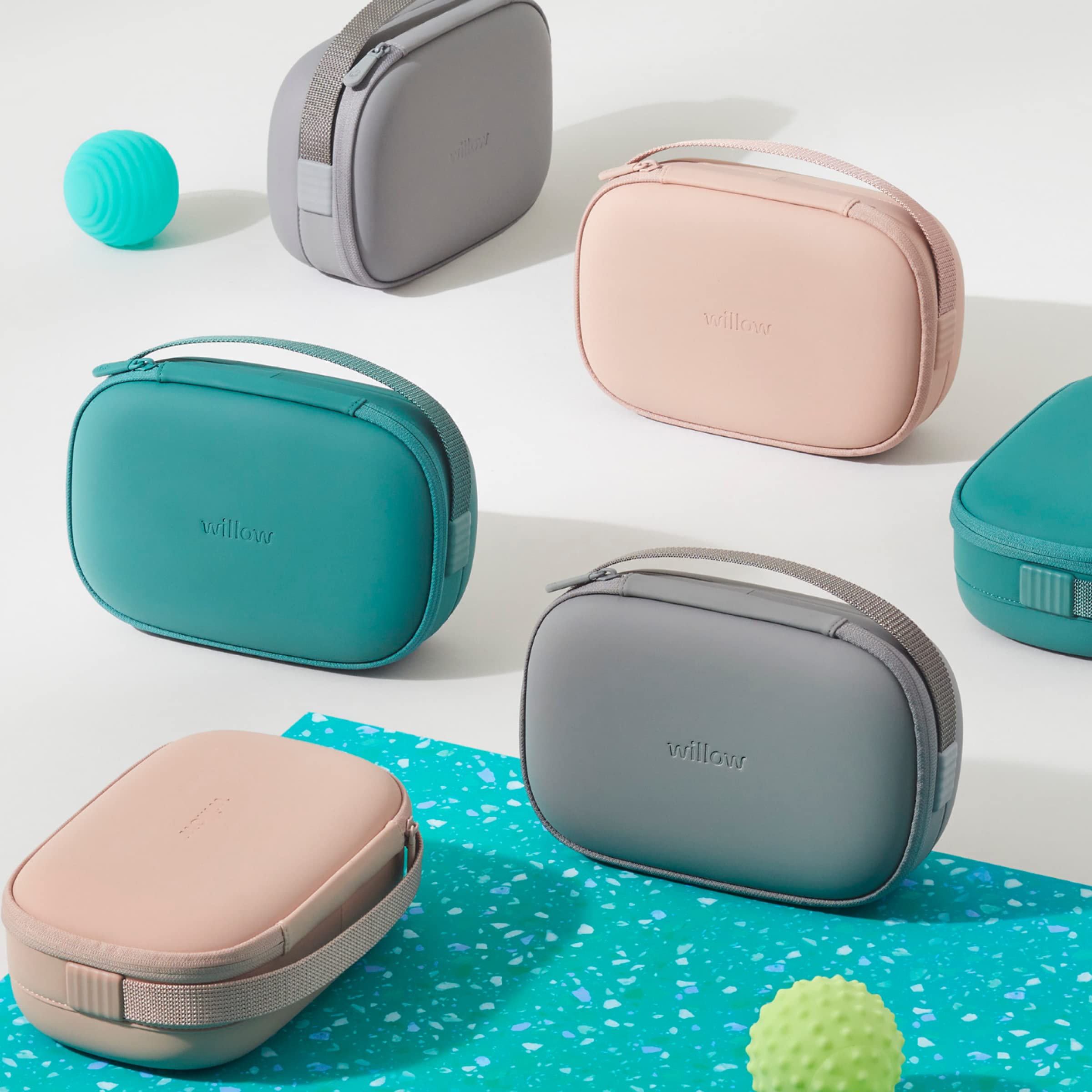Willow breast pump carrying case teal compact discreet design fits Willow bag