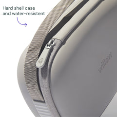 Willow durable-shell case demonstrates rugged protection during travel