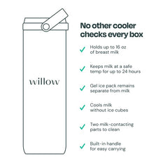 Willow cooler in use in car cup holder for easy travel.
