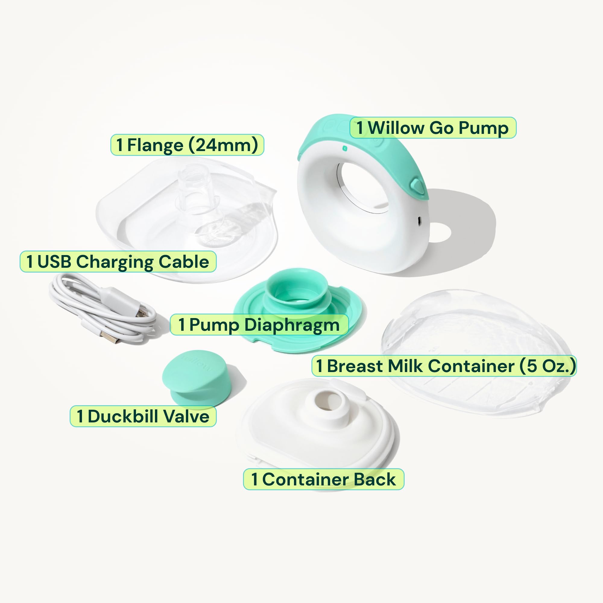 Willow Go fits compactly in a bra for discreet pumping