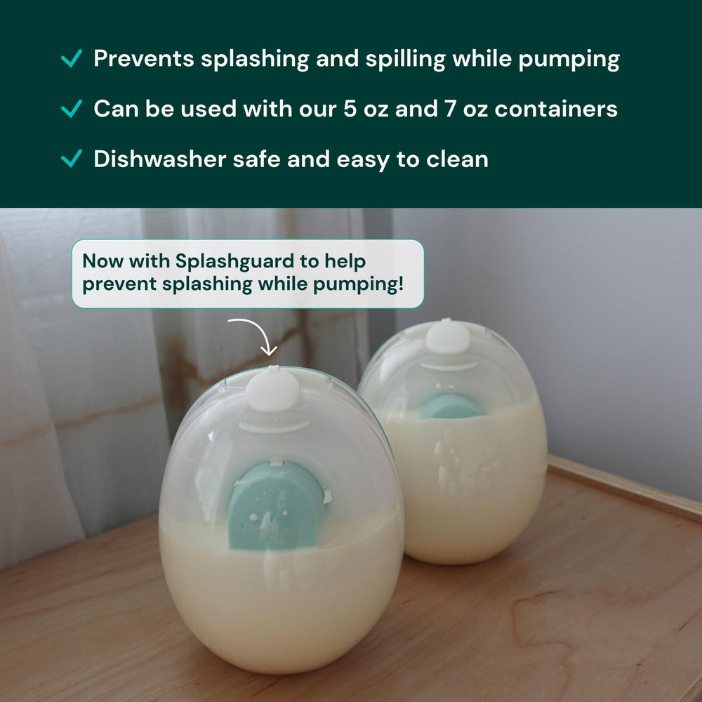 Willow Go container in bra for discreet, spill-free pumping.
