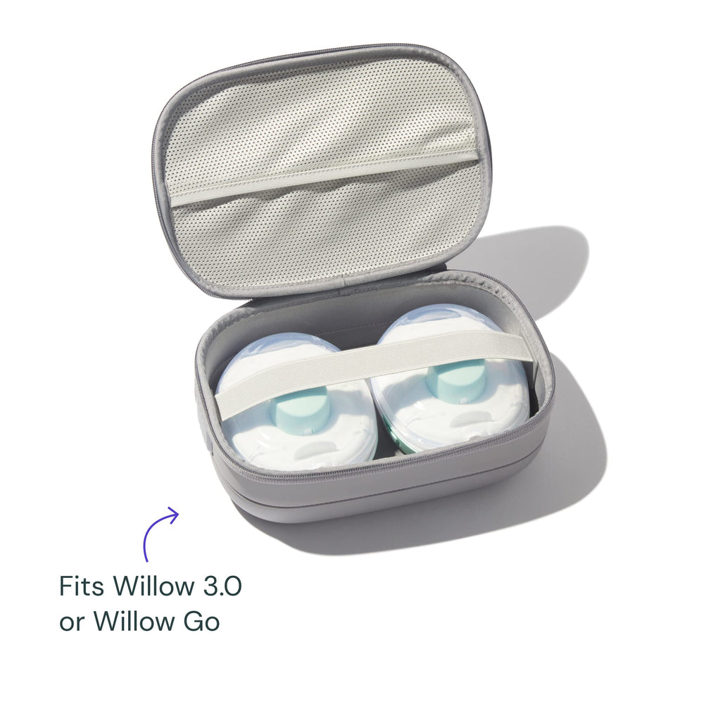 Willow Pump Anywhere bag compatibility shown in inside-view perfect for wearable pumps