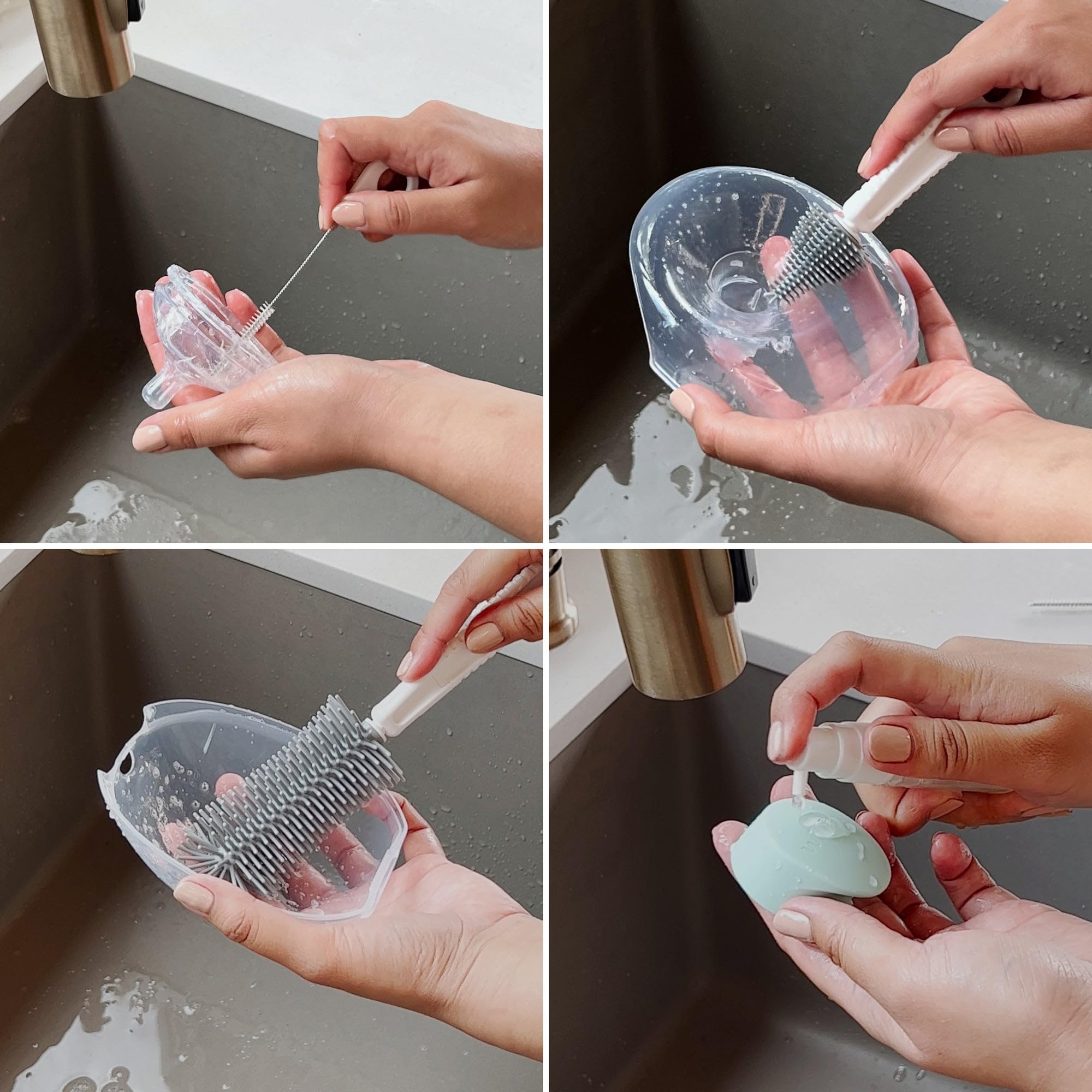 Willow soap dispenser keeps cleaning solution handy during travel
