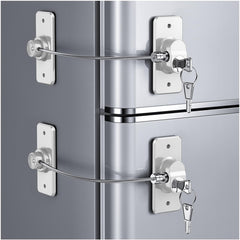 WILNIRY 2-pack refrigerator door lock adhesive for child safety.