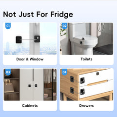 WILNIRY keys included for quick release with fridge locks.