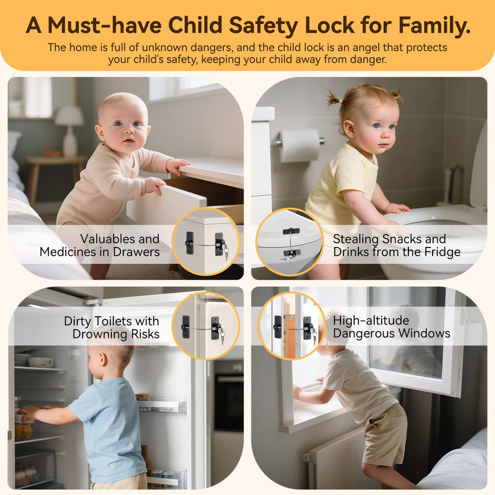 WILNIRY multi-use lock fits cabinets, drawers and more.