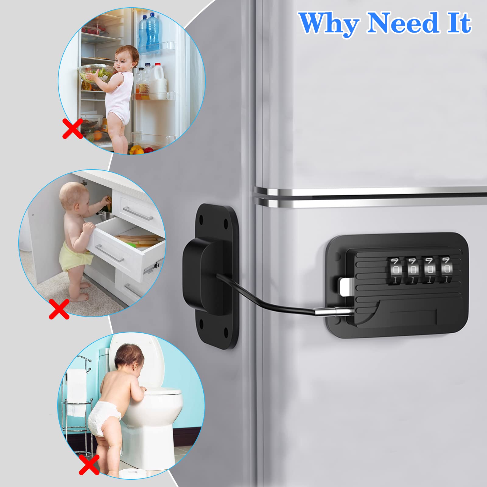 WILNIRY peel-and-stick installation enables tool-free setup on fridges.