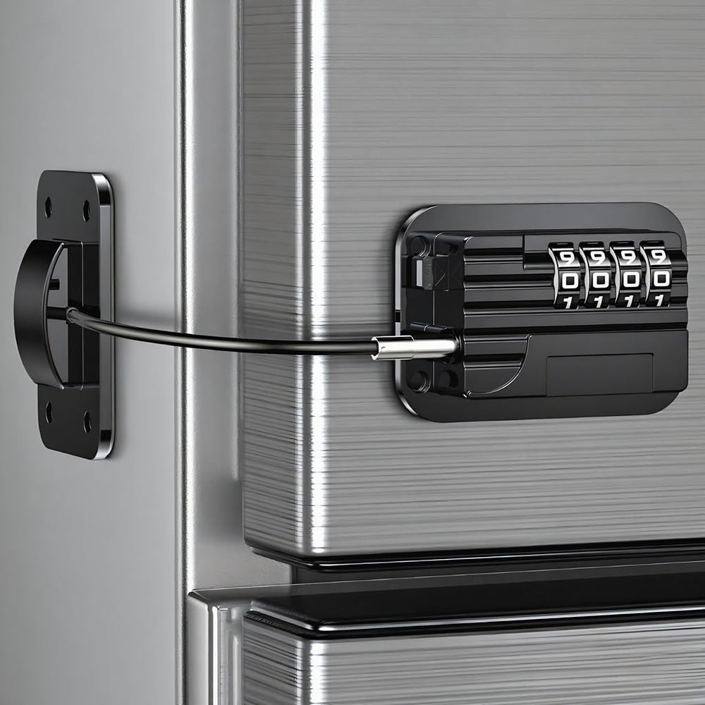 WILNIRY refrigerator lock with combination for kid-proofing and door safety.