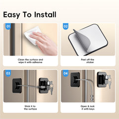 WILNIRY self-adhesive backing enables mess-free mounting.
