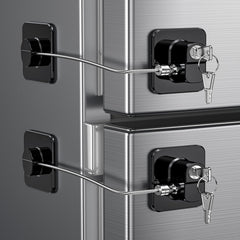 WILNIRY two-pack refrigerator door locks install with no tools for safe access