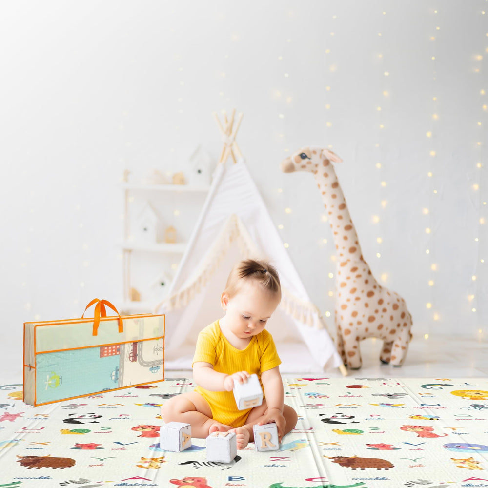 Wiltology playmat city-exploration-side with colorful streets for imaginative play and early motor skills