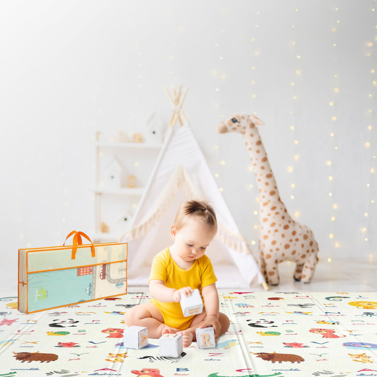 Wiltology playmat city-exploration-side with colorful streets for imaginative play and early motor skills