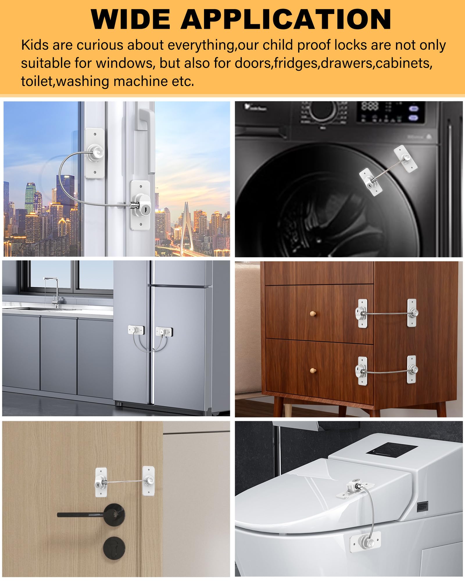 WILZEIMY lock includes adhesion promoter for secure non-marking mounting.