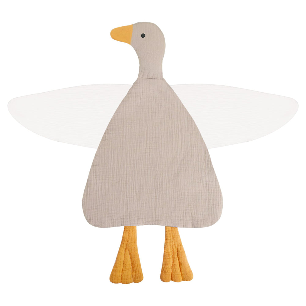 Wimist duck lovey blanket in beige offers cozy security for babies.