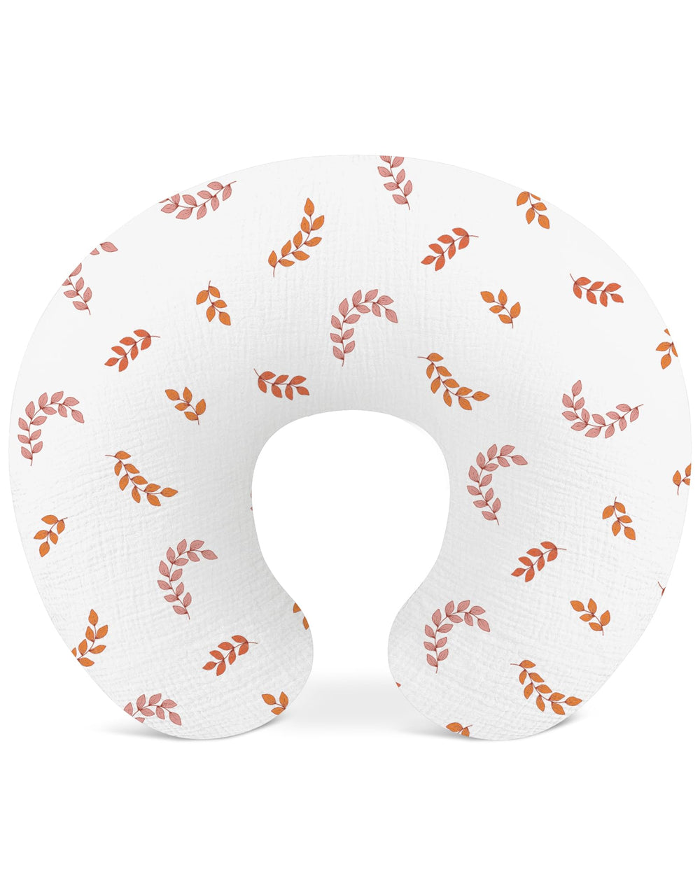 Wimist leaf nursing cover fabric close-up highlighting soft muslin for gentle feeding.