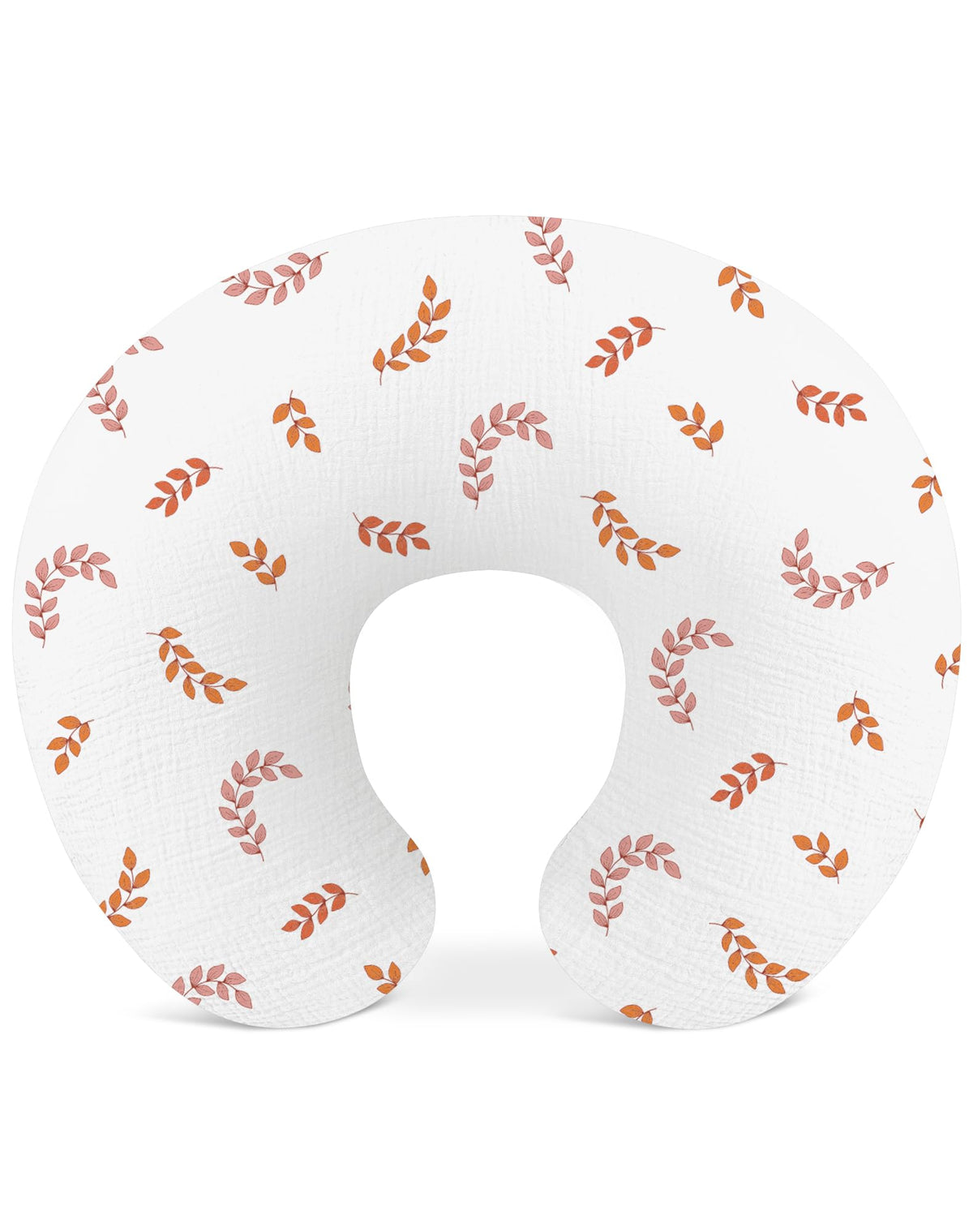 Wimist leaf nursing cover fabric close-up highlighting soft muslin for gentle feeding.