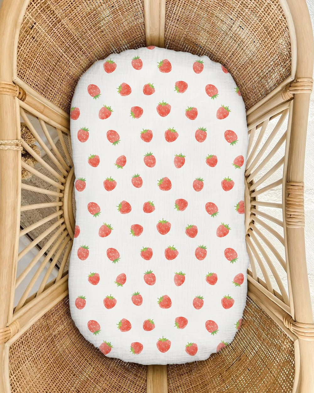 Wimist muslin baby lounger cover machine washable for simple cleaning.