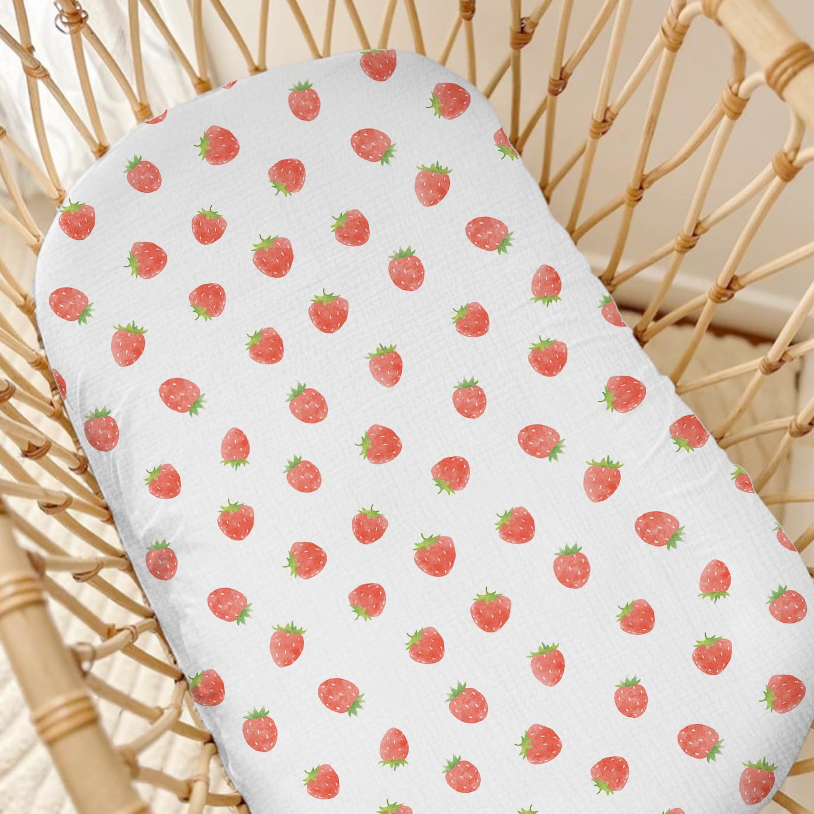Wimist muslin baby lounger cover nursery styling adds elegant touch.