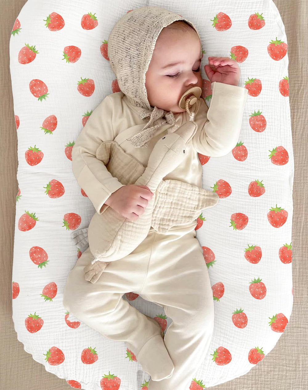 Wimist muslin baby lounger cover size 80cm-55cm fits most loungers.