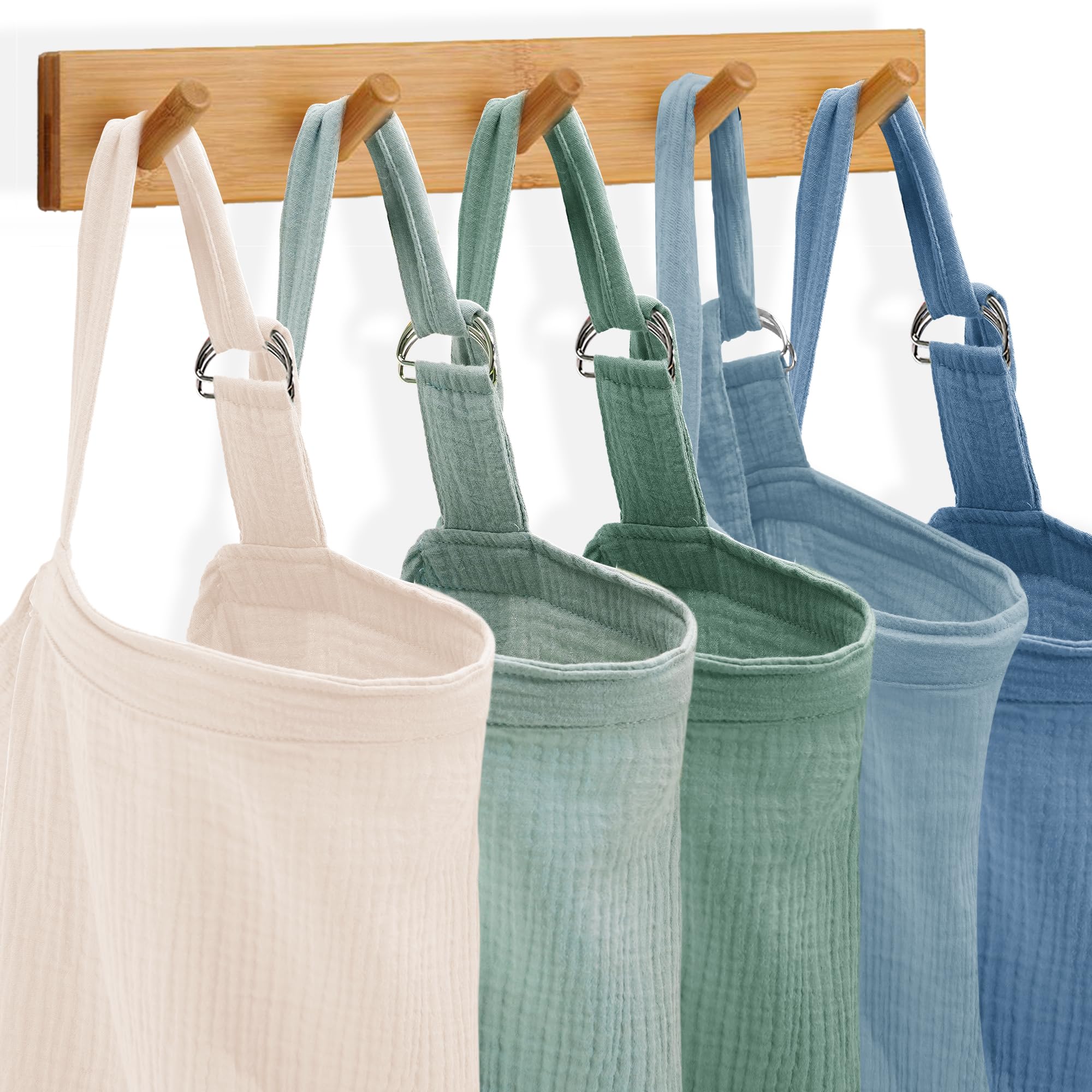 Wimist muslin nursing cover sage design demonstrates versatility and subtle style.