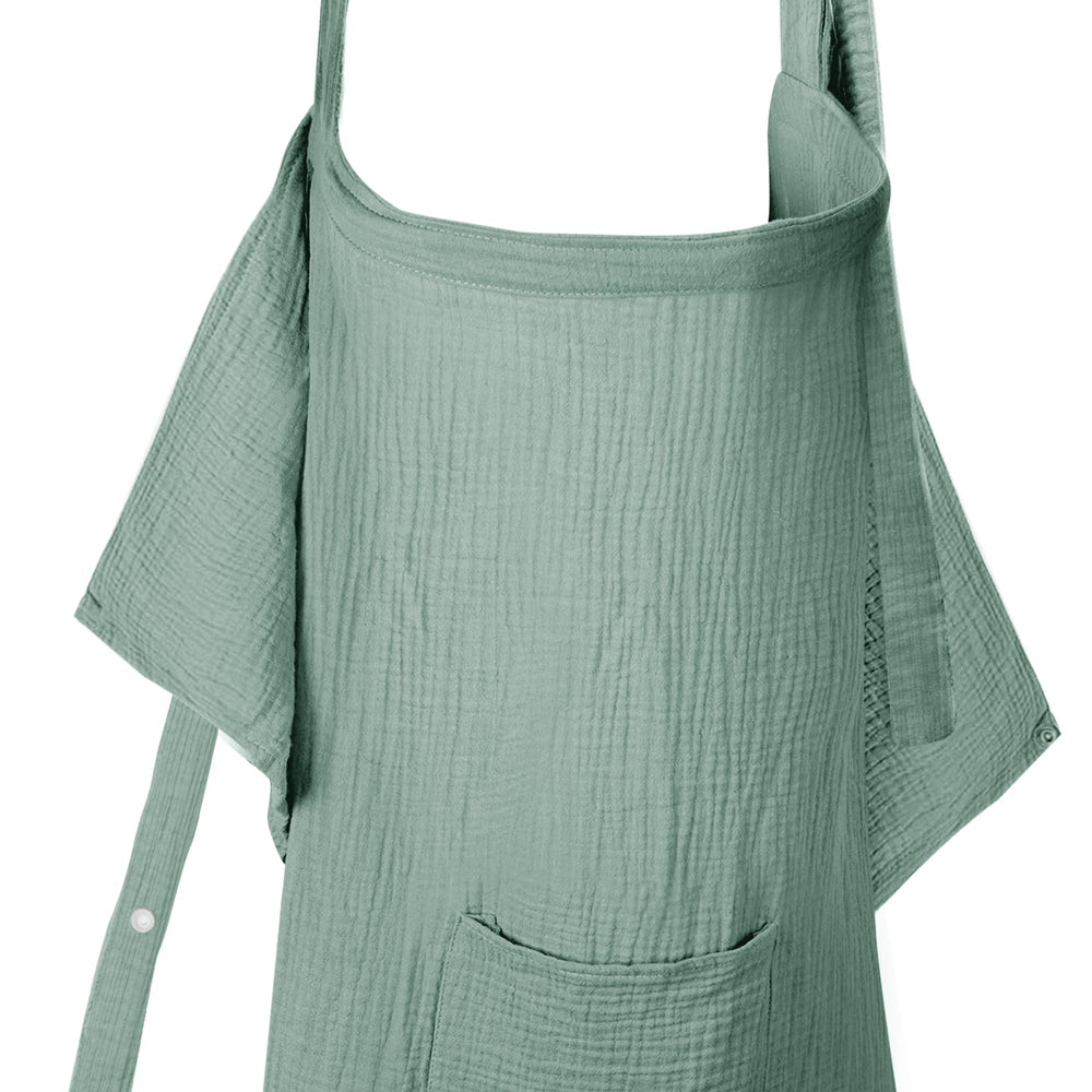 Wimist muslin fabric detail highlights breathable, soft material gentle on baby's skin.