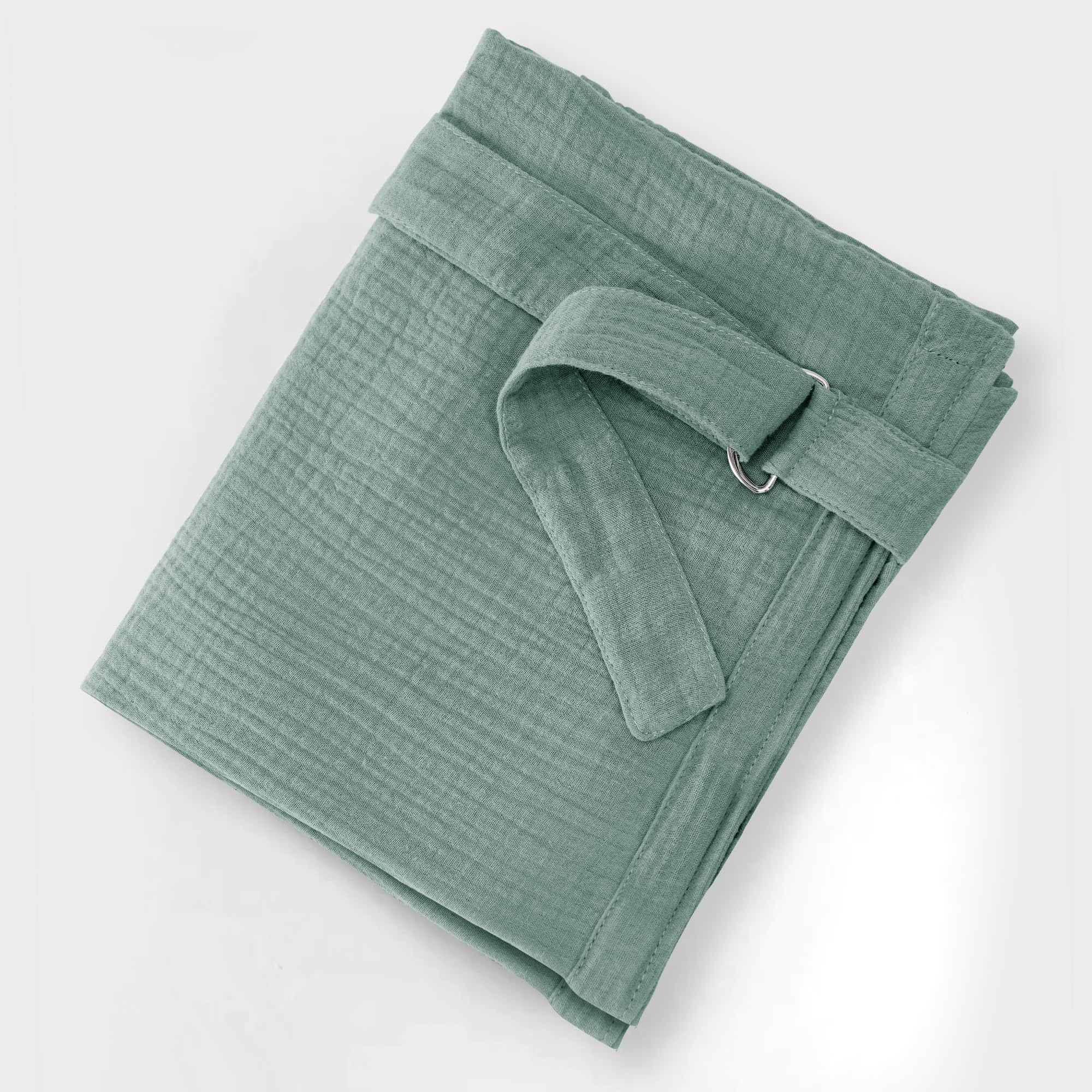 Wimist nursing cover uses a rigid hoop to maintain shape for easy one-handed nursing.