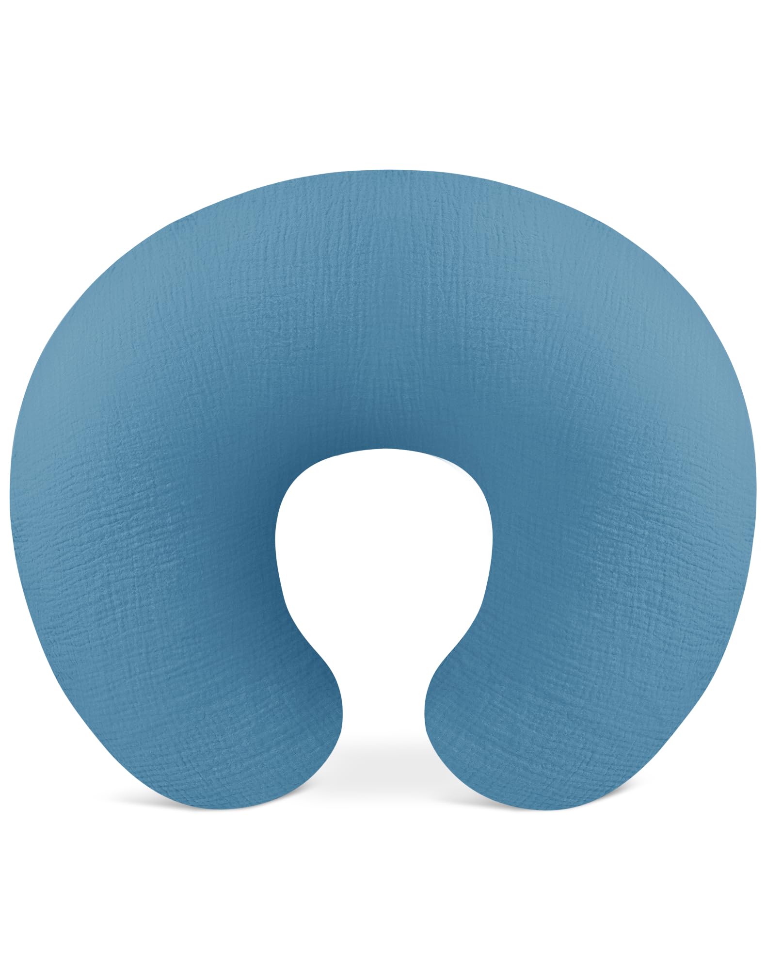 Wimist nursing pillow cover soft cotton muslin texture for gentle feeding comfort