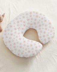 Wimist nursing pillow cover with backside zipper stays away from baby's skin.