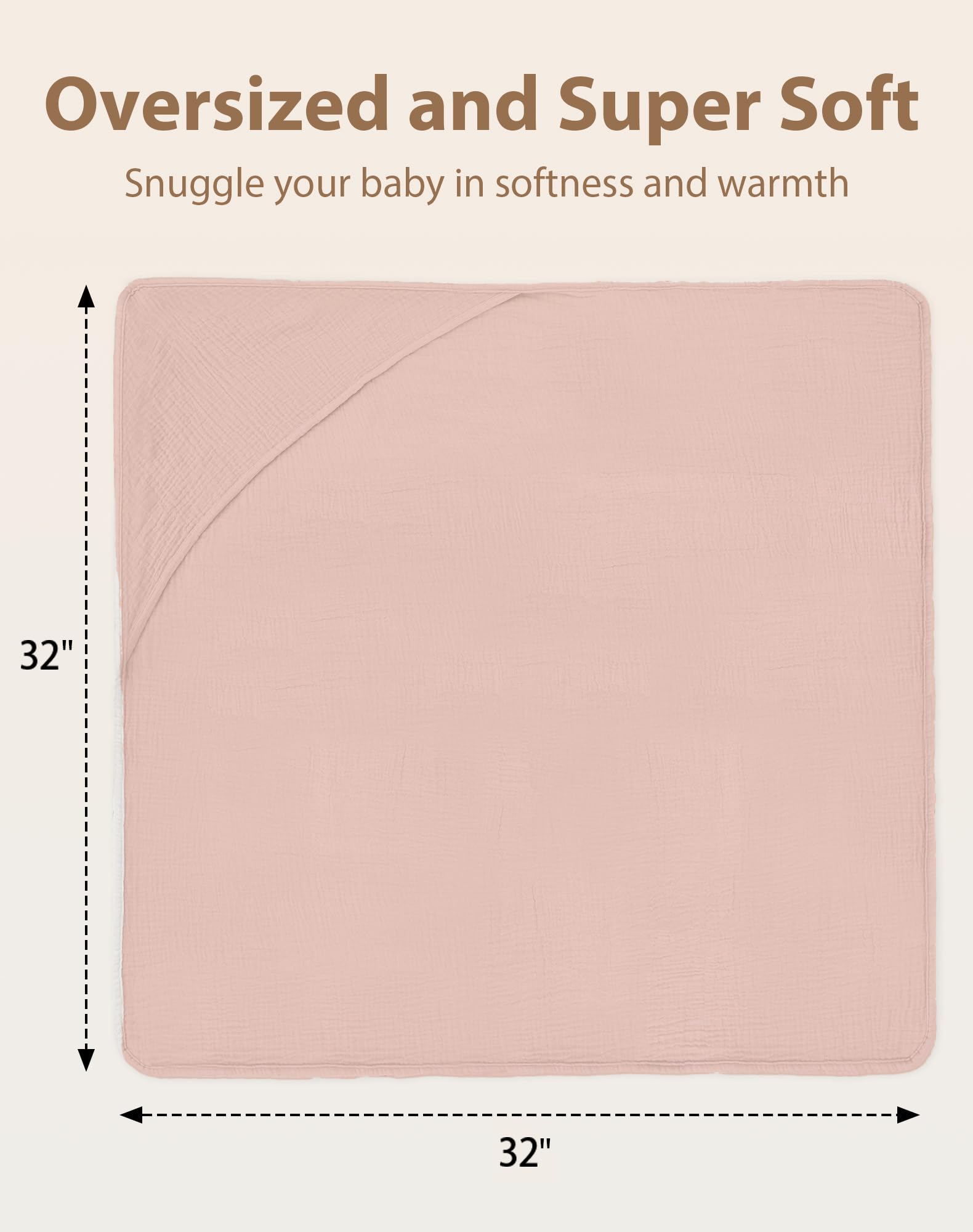 Wimist soft-muslin cotton texture shown for newborn to toddler comfort.