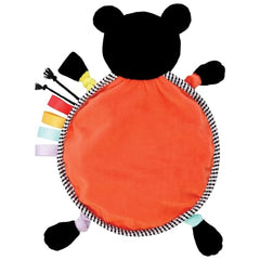 Manhattan Toy Wimmer Bear Lovey high-contrast graphics support early visual tracking