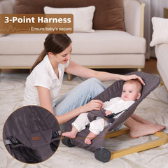 Winchild baby bouncer height adjustment highlights flexible seating for growing infants