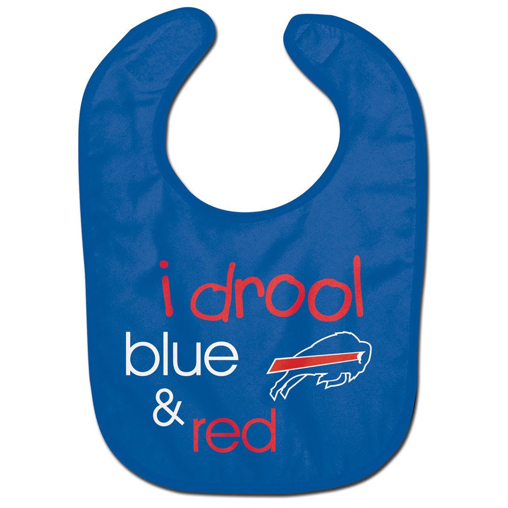 WinCraft Buffalo Bills I Drool Baby Bib keeps outfits clean during game-day meals and drool