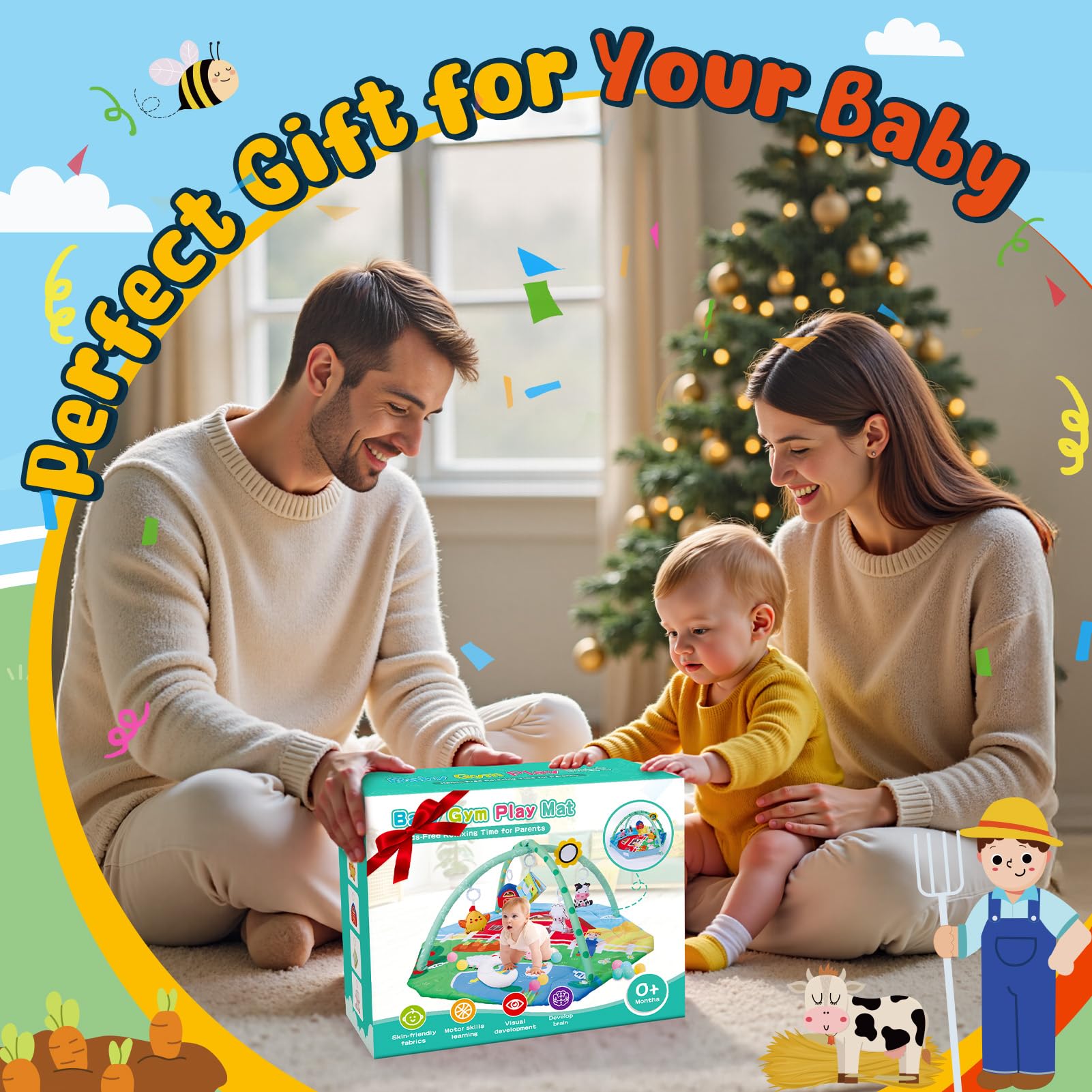 Windidi cognitive cloth book enables early recognition games and tactile play.