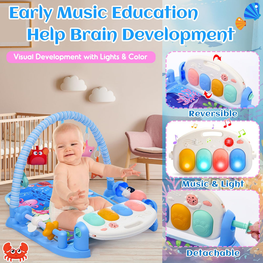 Windidi sea-creature toys with bells promote auditory development during play